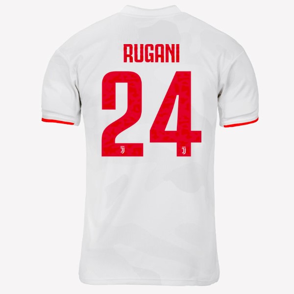 Maillot Football Juventus NO.24 Rugani Exterieur 2019-20 Gris Blanc